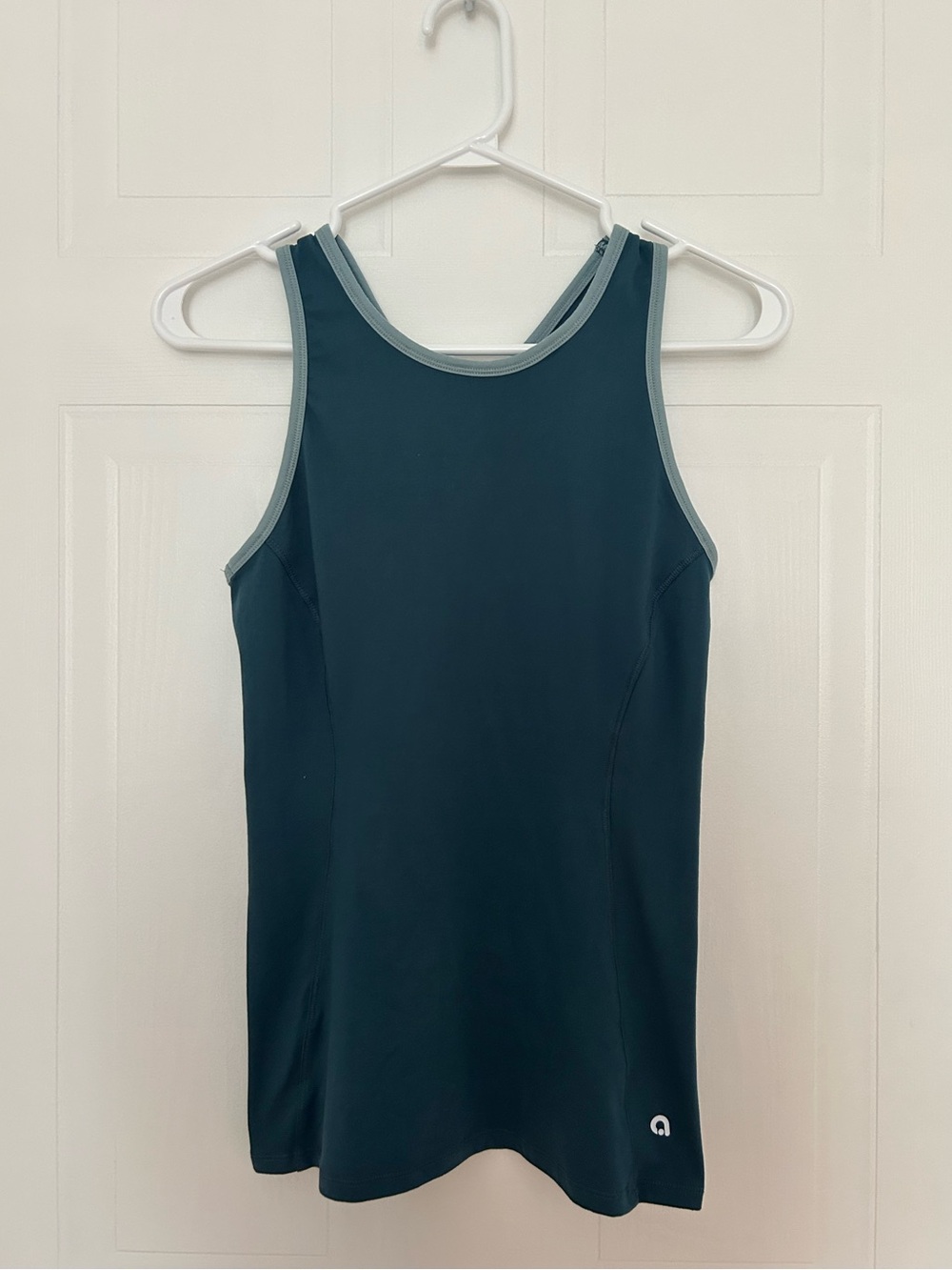 Hyba Dark Teal Performance Tank Camisole with Contrast Trim - Women’s Size XXS